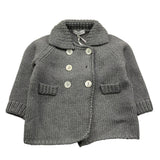 COLIBRI giacca in maglia tinta unita doppiopetto Grigio per Neonato 9MGIAC GRIGIO COLIBRI 