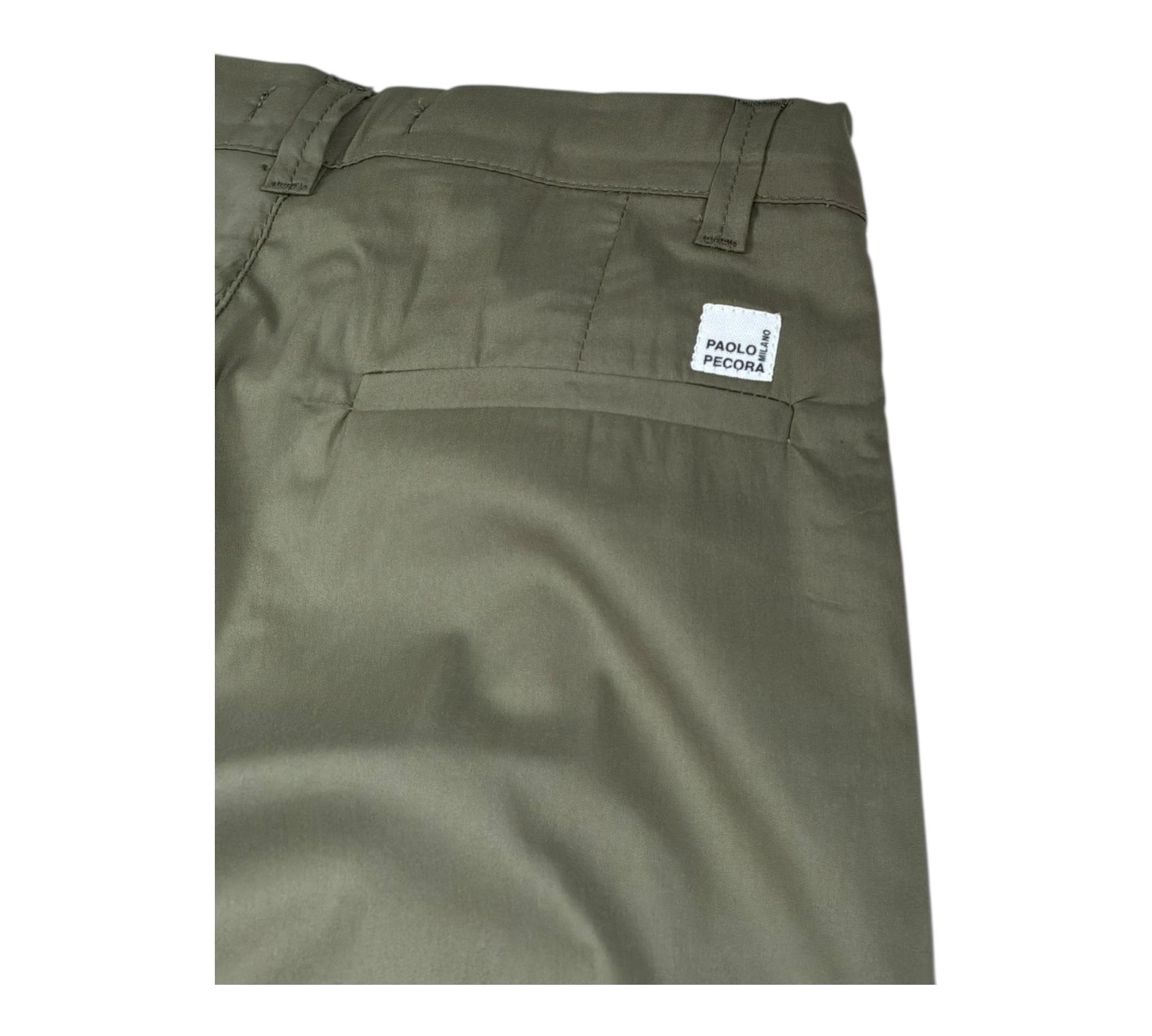 Paolo Pecora Pantalone Tinta Unita con Girovita Regolabile per Bambino PP4316 VERDE PAOLO PECORA 
