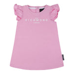 John Richmond Abito Girocollo Tinta Unita con Stampa per Bambina RIP25006VEJ ROSA JOHN RICHMOND 