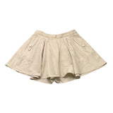Fun &amp; Fun Short Model Skirt Solid Color With Adjustable Waist Beige For Girls