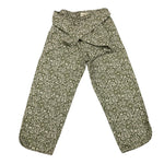 Babe & Tess Pantalone Tinta Unita con Fantasia Fiori per Bambina 04518075 VERDE BABE & TESS 