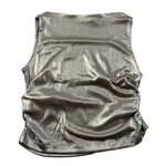 Lu Lu By Miss Grant Canotta Tinta Unita con Arriccio Laterale per Bambina LL3454 BRONZO LU LU BY MISS GRANT 