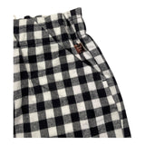 Carre'Ment Beau Short Two-Tone Check Pattern Black/White for Girls