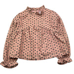 TRUSSARDI camicia manica lunga tinta unita con stampe in contrasto Rosa per Bambina TGA25094CA ROSA TRUSSARDI 