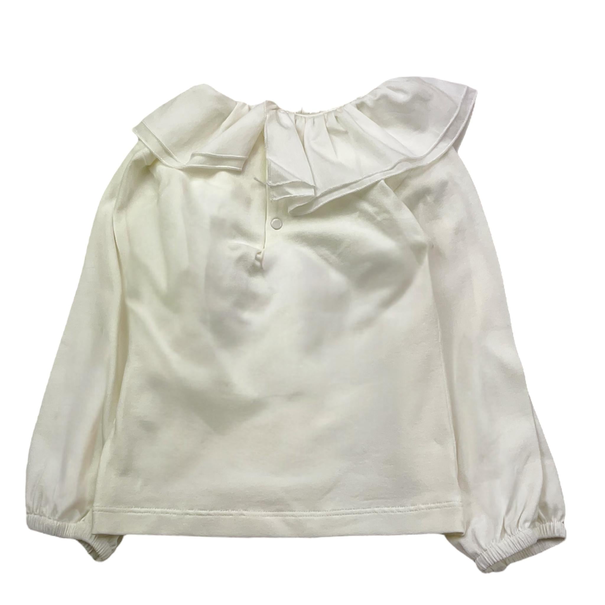 LE BEBE' shirt tinta unita con colletto e stampa Bianco per Neonata LBG6101 BIANCO LE BEBE' 