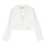 Miss Blumarine Giacca Tinta Unita per Bambina IA4019 PANNA MISS BLUMARINE 