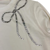 VICOLO shirt girocollo tinta unita con brillantini Bianco per Bambina 3141M00129 BIANCO VICOLO 