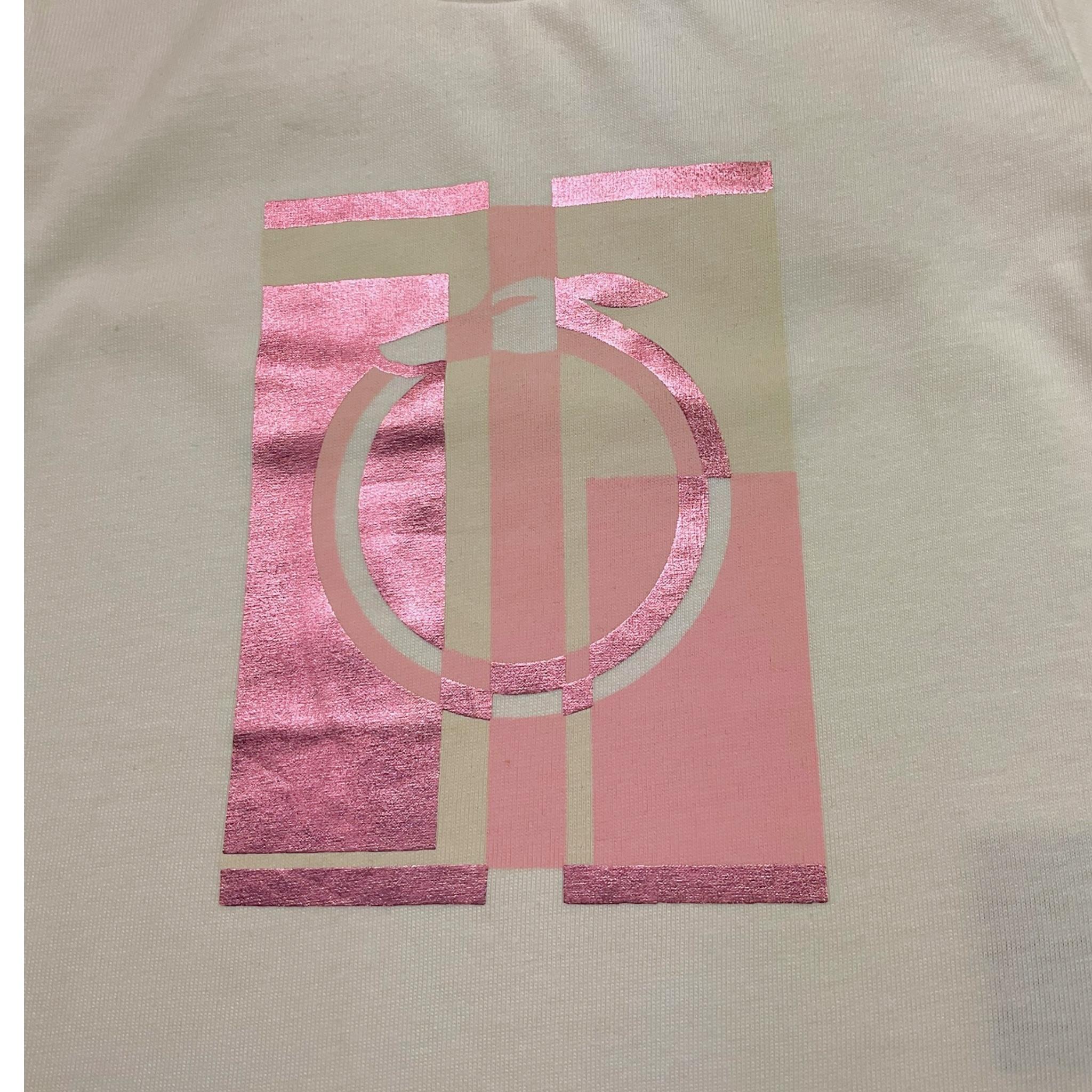 Trussardi T-Shirt Girocollo Tinta Unita con Stampa per Neonata TIP23126TS PANNA TRUSSARDI 