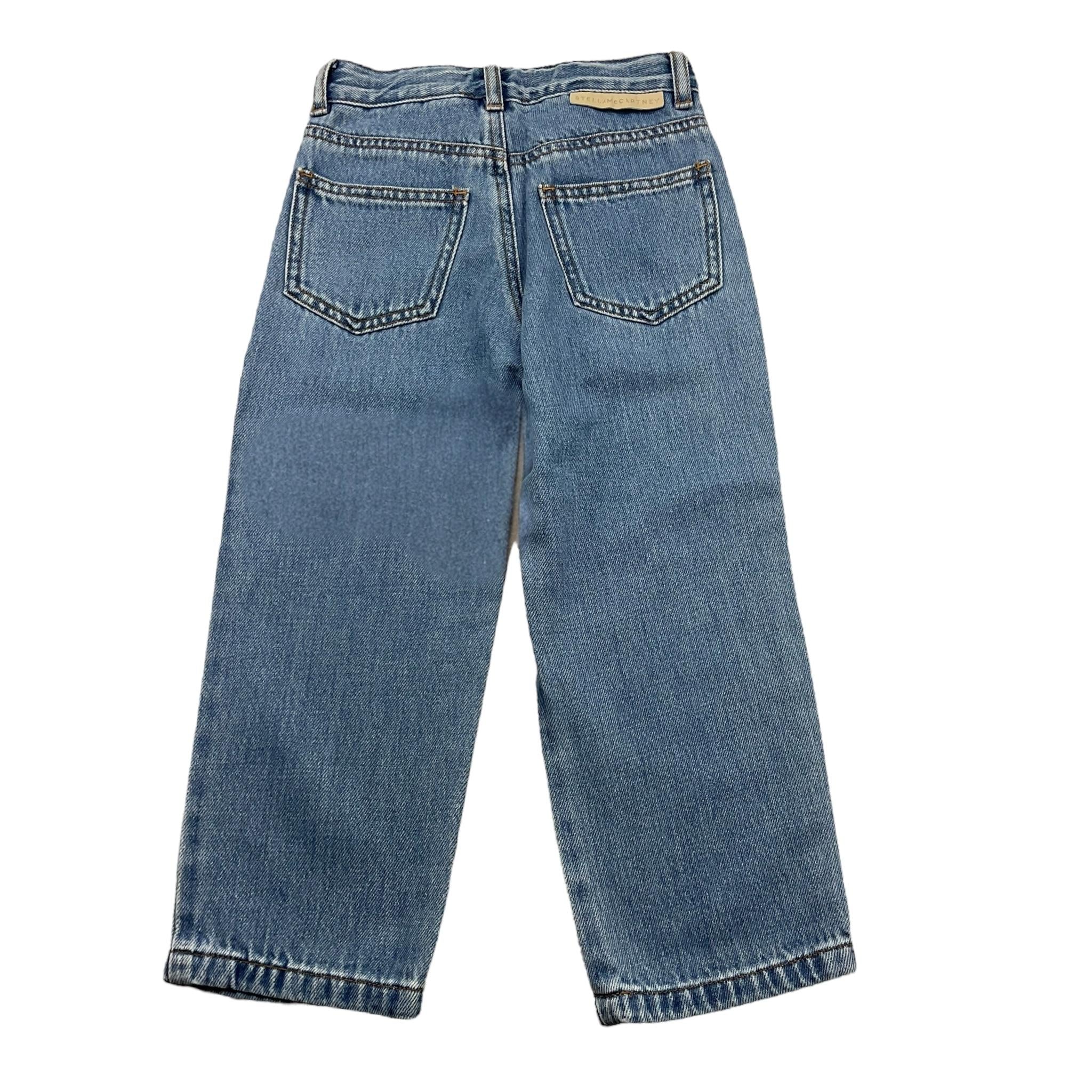 Stella Mccartney Jeans Tinta Unita con Girovita Regolabile per Bambina TW6R30 BLU STELLA McCARTNEY 