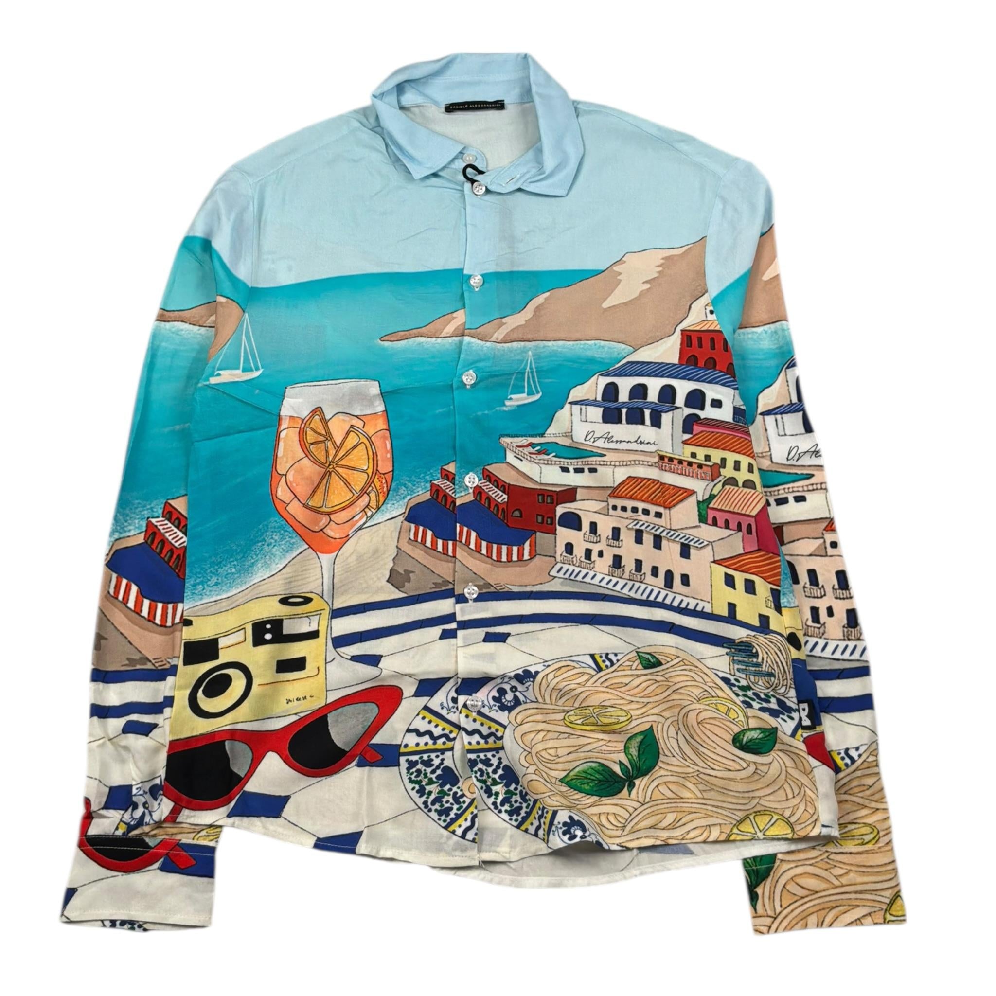 Daniele Alessandrini Camicia Manica Lunga Stampa Fantasia per Bambino 1235C00229XX MULTICOLOR DANIELE ALESSANDRINI 