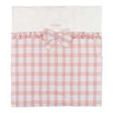 NANAN coperta bicolore con stampa scozzese Bianco/rosa per Neonata I24497R BIANCO/ROSA NANAN 