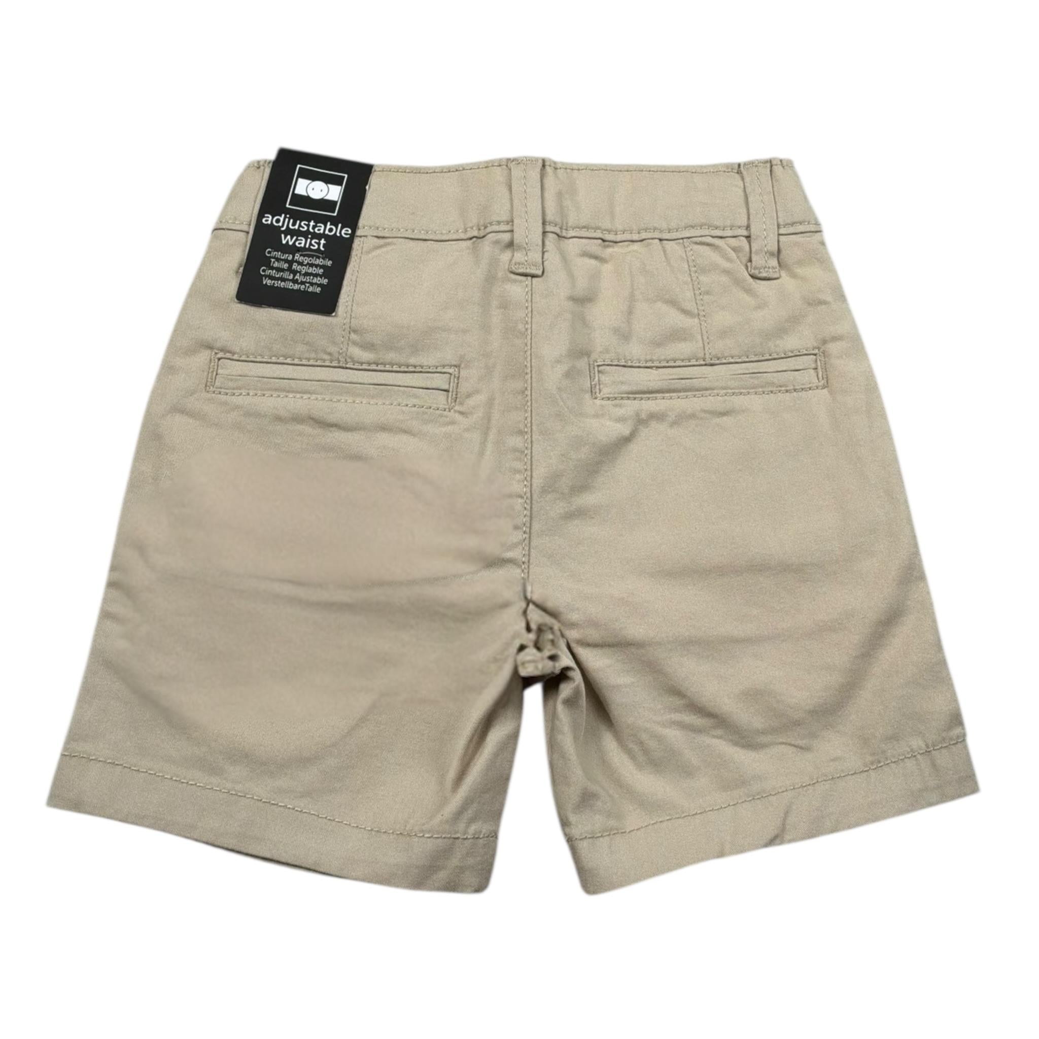 Sarabanda Bermuda Tinta Unita con Girovita Regolabile per Neonato 08140 BEIGE SARABANDA 