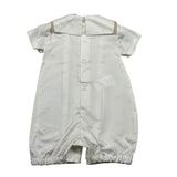 Aletta Pagliaccetto Mezza Manica Tinta Unita per Neonato MA22031 PANNA ALETTA 