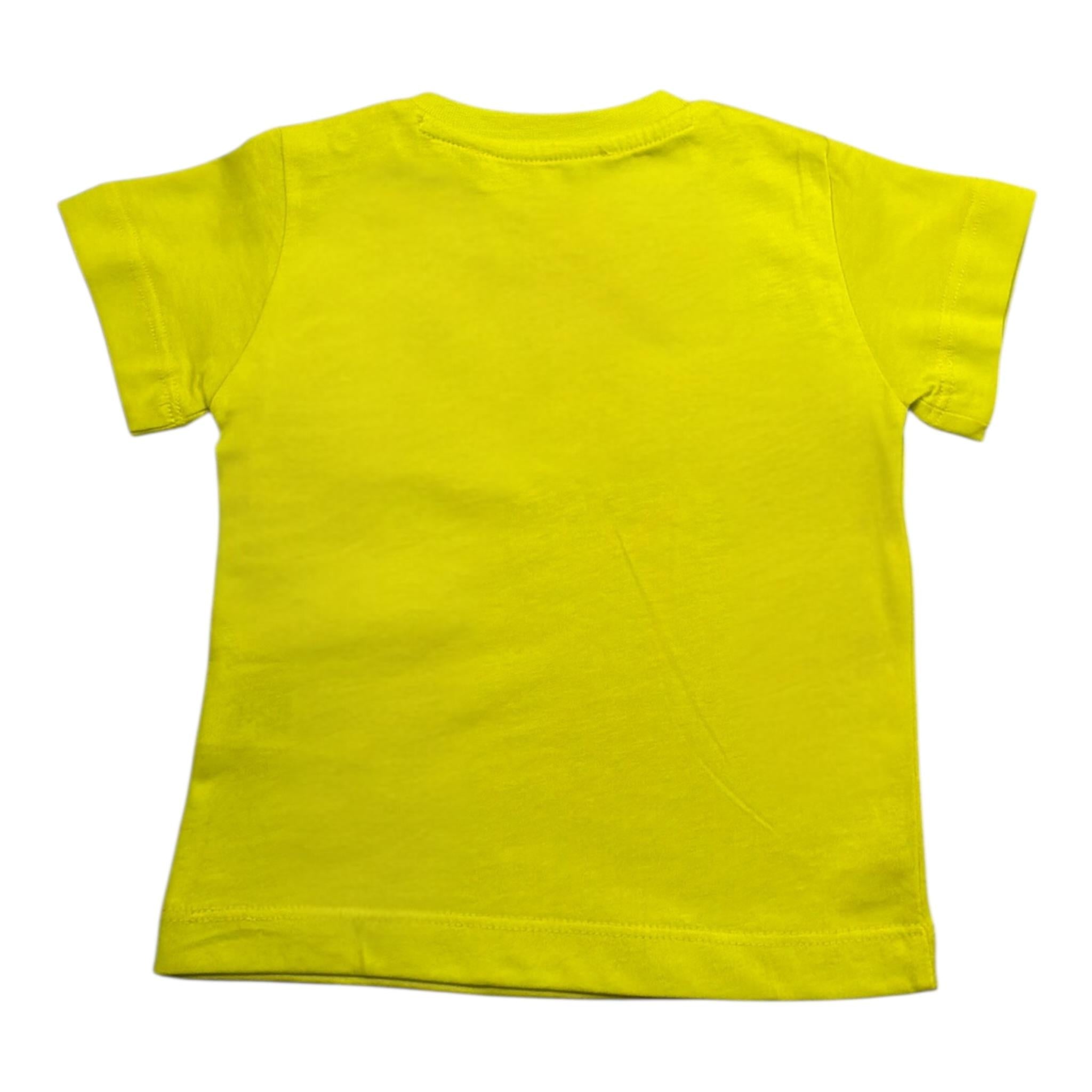 Cesare Paciotti T-Shirt Girocollo Tinta Unita con Stampa per Neonato TSP0111B GIALL CESARE PACIOTTI 