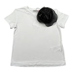 Patrizia Pepe T-Shirt Girocollo Tinta Unita con Applicazione per Bambina 7M0897 BIANCO PATRIZIA PEPE 