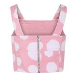 Marc Jacobs Solid Color Denim Top With Pink Circle Print For Girls