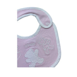 Le Bebe' Bavetta Tinta Unita con Stampa per Neonata LBG6294 ROSA LE BEBE' 