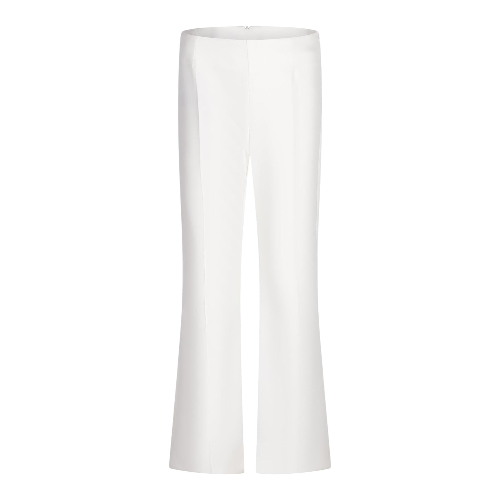 Fun & Fun Pantalone Tinta Unita Modello Zampa per Bambina FNJOT17060 BIANCO FUN & FUN 