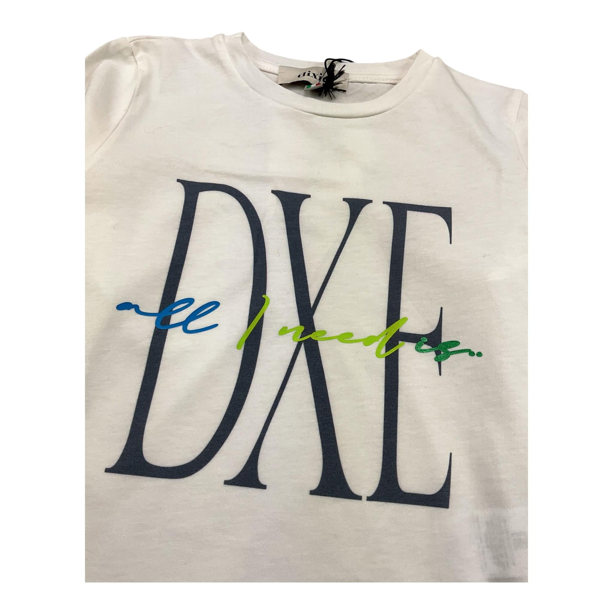 DIXIE shirt gircollo tinta unita cn stampa logo Bianco per Bambina ML32030G67 BIANCO DIXIE 