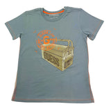 Guess T-Shirt Girocollo Tinta Unita con Stampa per Bambino N5RI27K8HM4J AZZURRO GUESS 