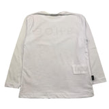SHOE shirt girocollo tinta unita con stampa in contrasto Bianco per Bambino TNY10001 BIANCO SHOE 