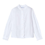MAYORAL camicia manica lunga tinta unita con rouches Bianco per Neonata 4105NX BIANCO MAYORAL 