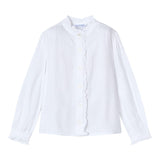MAYORAL camicia manica lunga tinta unita con rouches Bianco per Neonata 4105NX BIANCO MAYORAL 