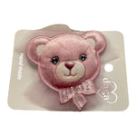 DAGA COLLECTION fermaglio tinta unita con orso Rosa per Bambina A24133 ROSA DAGA COLLECTION 