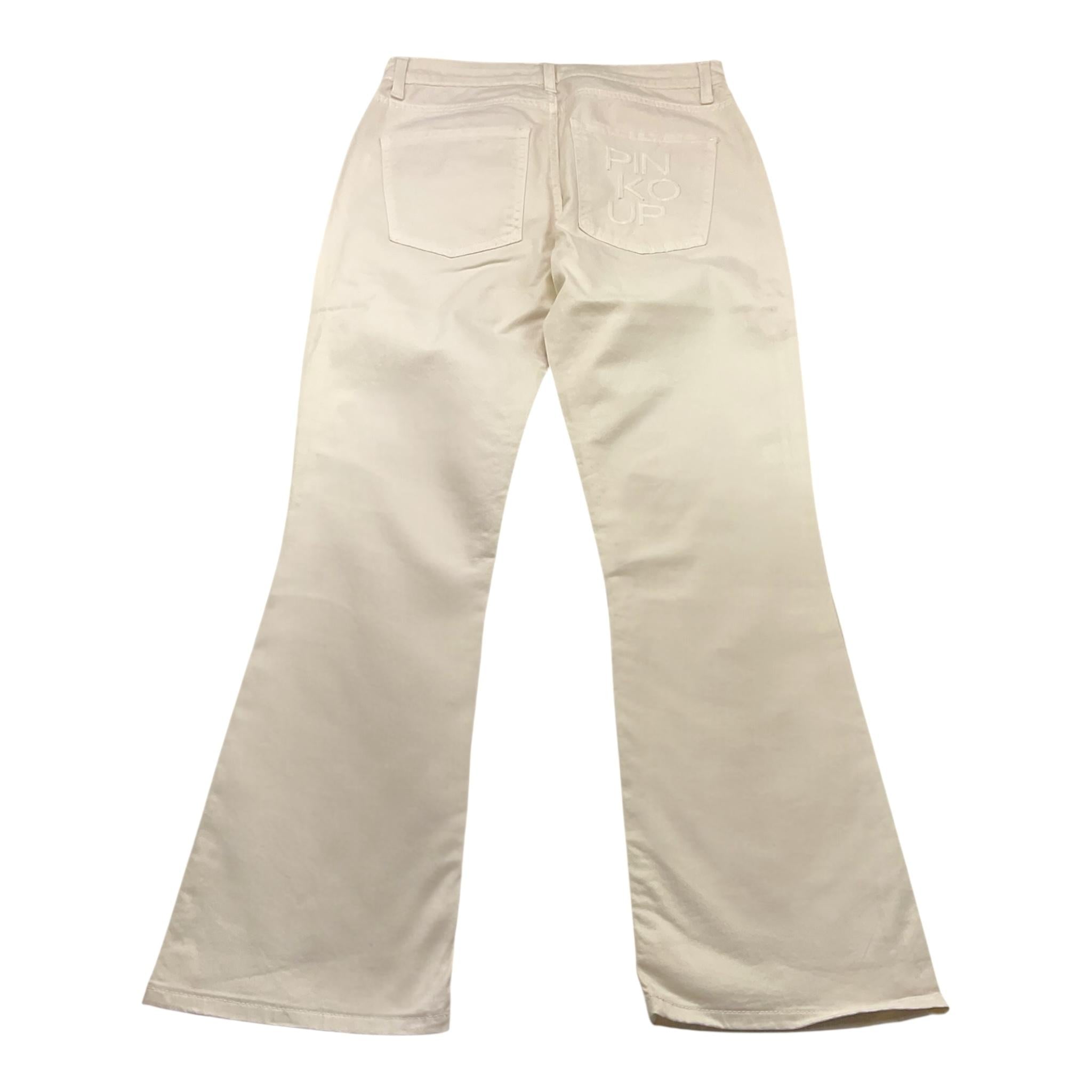 PINKO pantalone tinta unita modello a zampa Panna per Bambina 025956 PANNA PINKO 