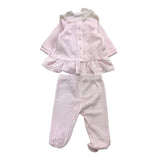 LALALU' completo 2pz maglia-ghettina tinta unita Rosa per Neonata CPL06N ROSA LALALU' 