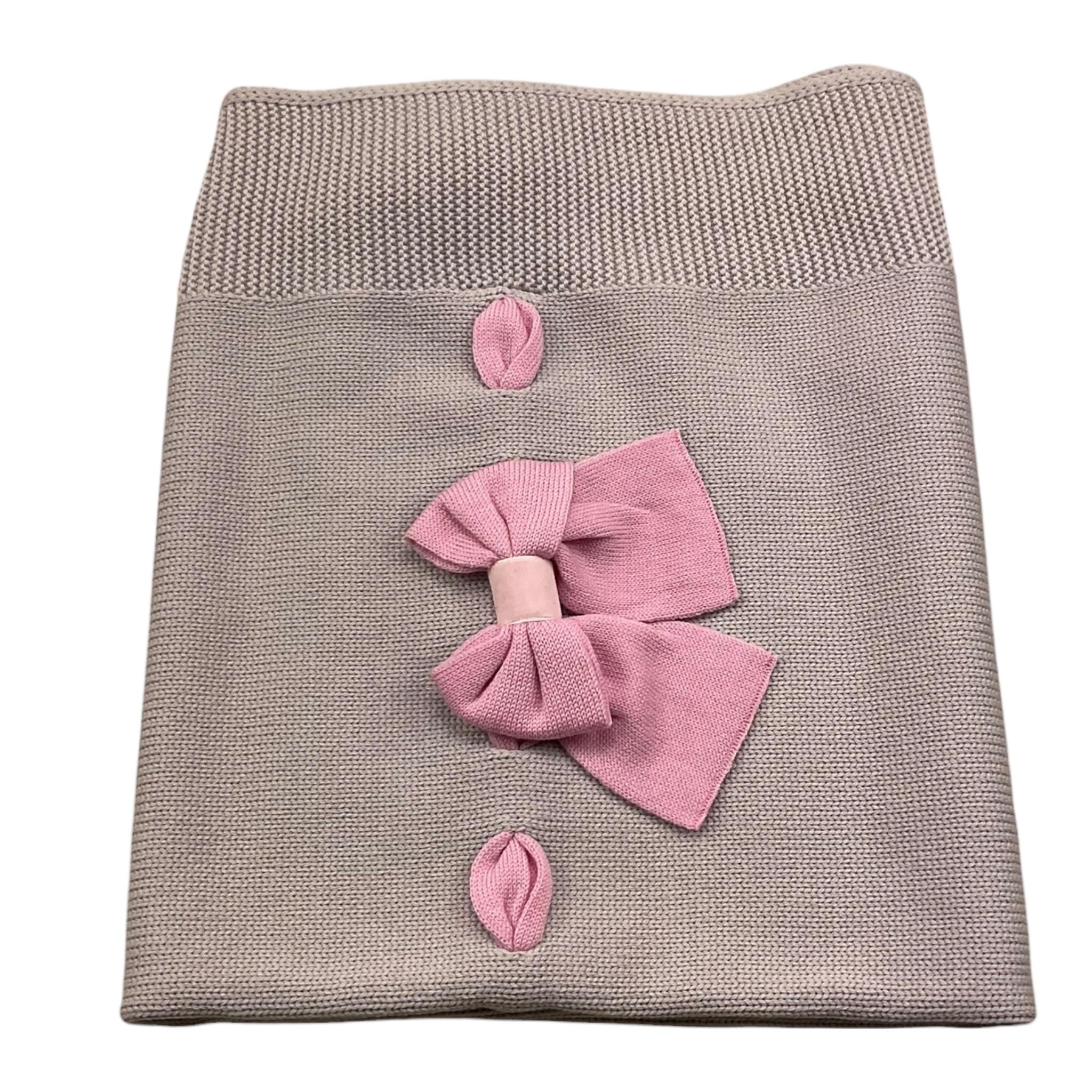 BABY LORD coperta tinta unita con ricami Beige per Neonata 100 BEIGE BABY LORD 