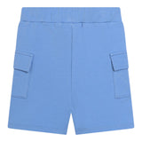Carre'Ment Beau Bermuda Solid Color With Elastic Waist Light Blue For Newborn