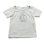 Bamboom+Babies T-Shirt Girocollo Tinta Unita con Logo per Neonato 111B BIANCO BAMBOOM+BABIES 