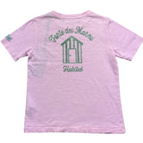 Saint Barth T-Shirt Girocollo Tinta Unita con Stampa per Bambina FLYNN ROSA SAINT BARTH 
