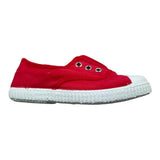 Chipie Sneakers Solid Color With Red Contrast Sole For Newborn