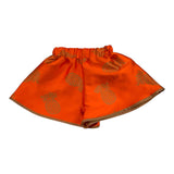 Mariuccia Short Solid Color With Elastic Waist Orange For Baby Girl