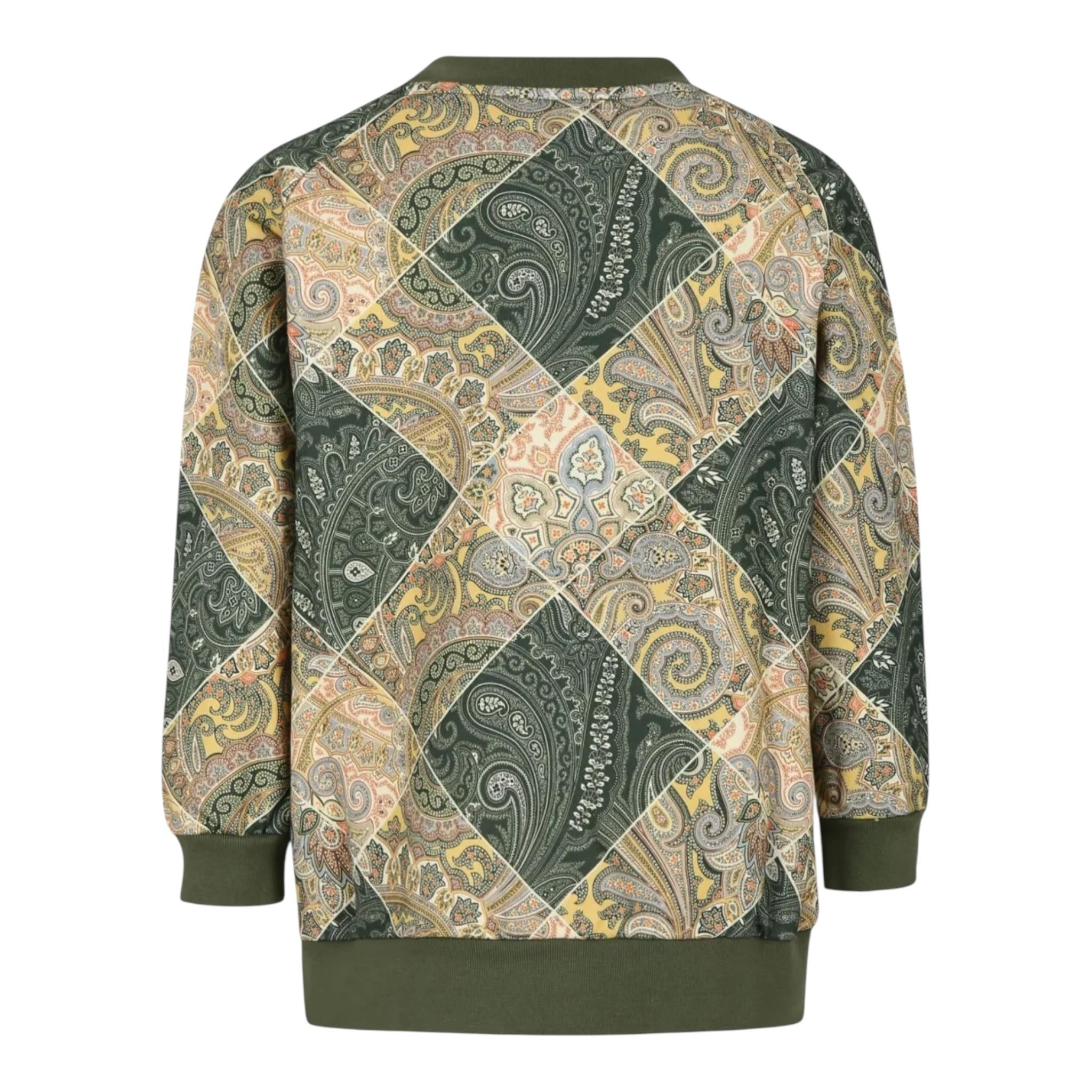 ETRO felpa tinta unita con fantasia  Verde per Bambino GV4P00 VERDE ETRO 