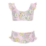 Monnalisa Costume 2 Pezzi Fascia-Slip Tinta Unita con Stampa per Neonata 39E047 ROSA MONNALISA 