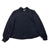 SIMONETTA camicia manica lunga tinta unita Blu per Bambina SV5A40 BLU SIMONETTA 