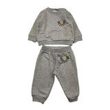 MOSCHINO completo 2pz tinta unita felpa-pantalone Grigio per Neonato MUK05E GRIGIO MOSCHINO 