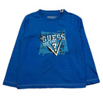 GUESS shirt girocollo tinta unita con stampa Cobalto per Neonato N4YI01K8HM4XXXXX COBALTO GUESS 
