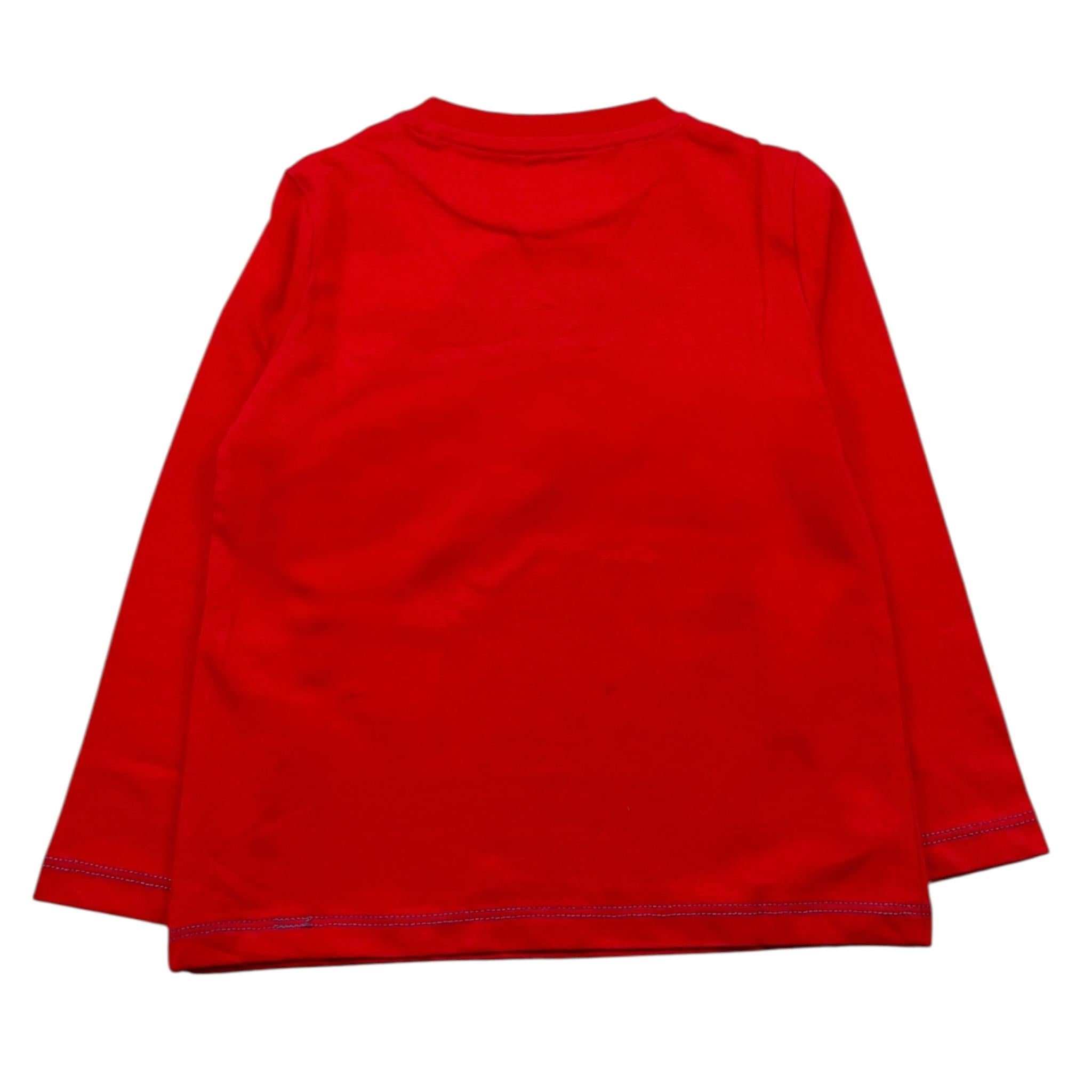 GUESS shirt girocollo tinta unita con stampa Rosso per Neonato N4YI01K8HM4XXXXX ROSSO GUESS 