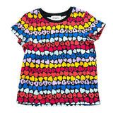Sonia Rykiel T-Shirt Solid Color Round Neck With Multicolor Pattern Black For Girls