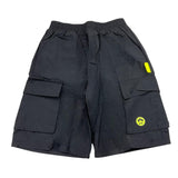 Barrow Kids Solid Color Elastic Waist Bermuda Shorts Black For Boys