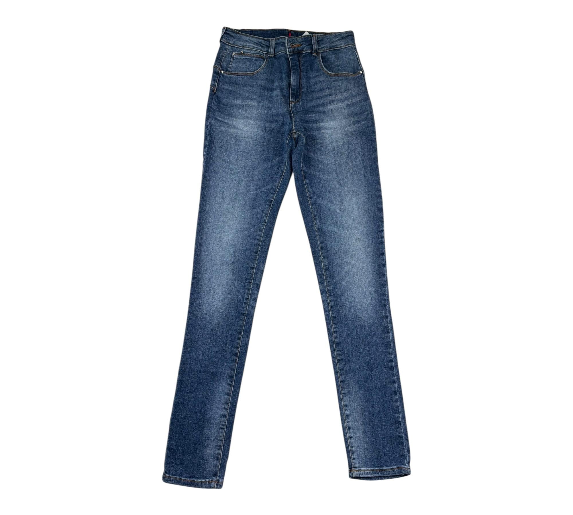 Liu Jo Jeans Tinta Unita con Girovita Regolabile per Bambina GA3007 BLU LIU JO 