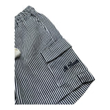 Saint Barth Bermuda Bicolore con Fantasia A Righe per Bambino MRE0001 BLU SAINT BARTH 