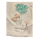 Liu Jo T-Shirt Girocollo Tinta Unita con Stampa per Neonata KA4096 PANNA LIU JO 