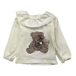 LE BEBE' shirt tinta unita con colletto e stampa Bianco per Neonata LBG6101 BIANCO LE BEBE' 