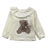 LE BEBE' shirt tinta unita con colletto e stampa Bianco per Neonata LBG6101 BIANCO LE BEBE' 