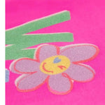 BillIEBLUSH shirt girocollo tinta unita con stampa Rosa fluo per Bambina U20476 ROSA FLUO BillIEBLUSH 